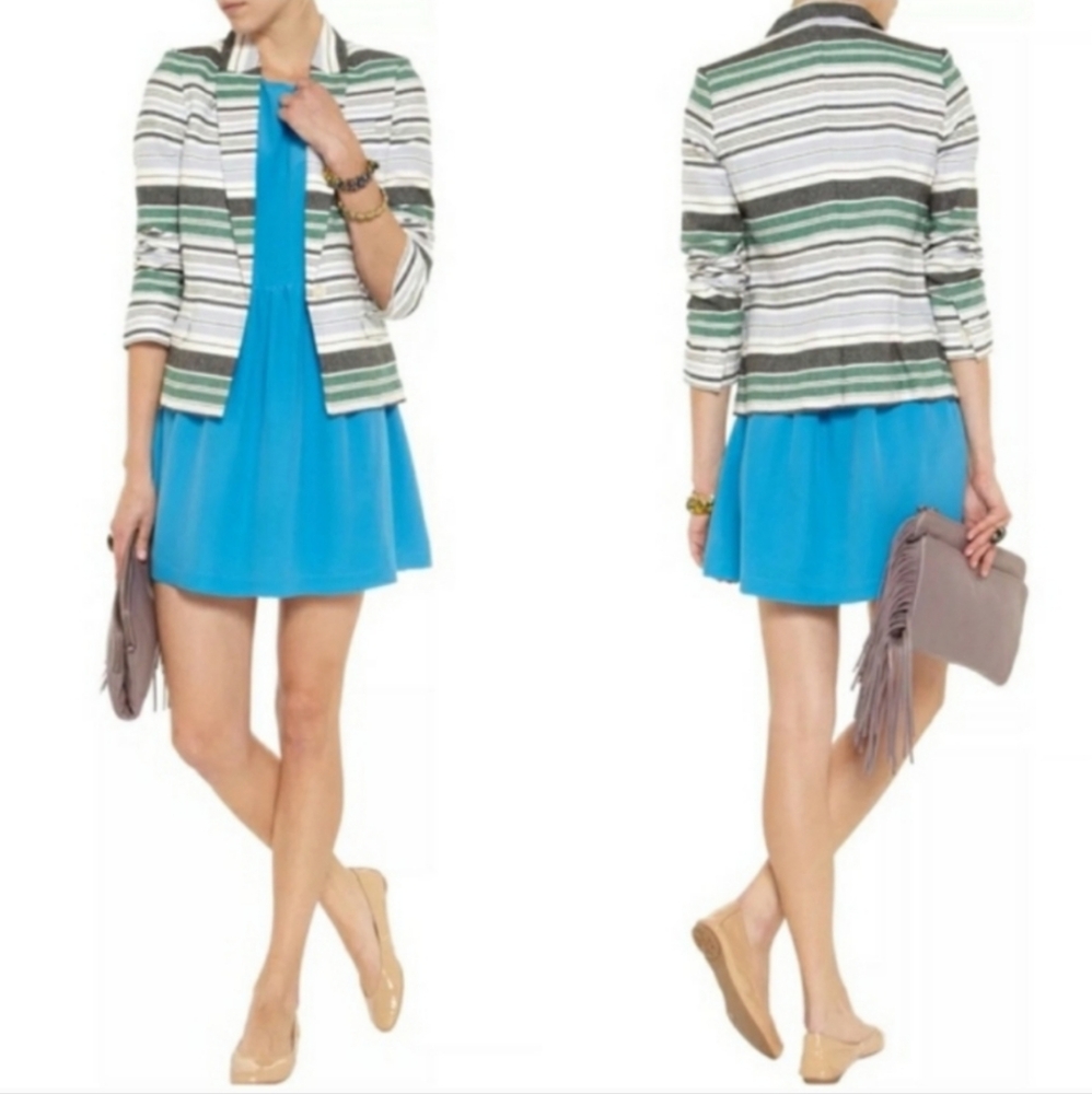 Joie NWT Rossmore Striped cotton & linen Blazer size Medium